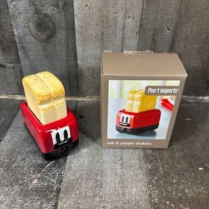 Peir 1 Imports Toaster with Sliced Bread Salt and Pepper Shakers with Box